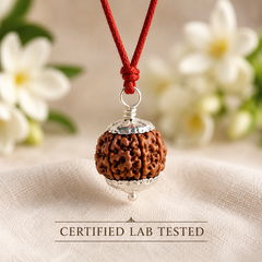 5 mukhi rudraksha pendent 