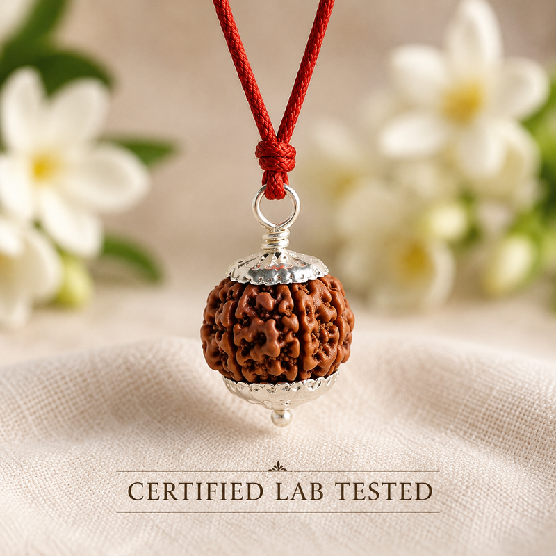 5 mukhi rudraksha pendent 