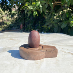 1.5 inches narmada shivling for home puja